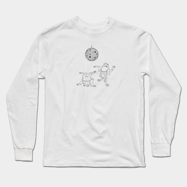 frog and toad go to the disco Long Sleeve T-Shirt by Deerstongue Tattoo 